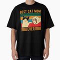 Best Cat Mom Ever Retro Vintage Cat Lover T-shirt by kdllama