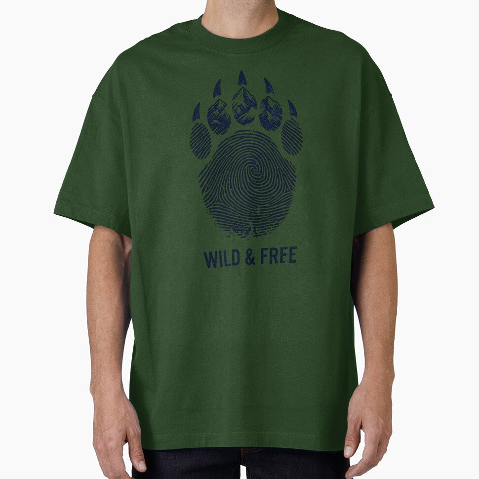 Wild & Free Mountain Bear Paw Print by Gabe1983