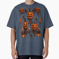 Jack O Lanterns, Flying Bats And Gothic Candle Sconce Cut Out by taiche