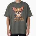 Grumpy Chihuahua Dog with Attitude by JonelleTshirts
