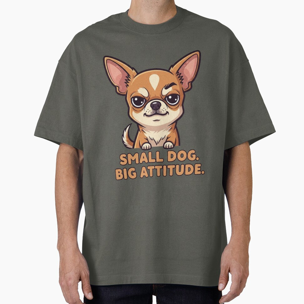 Grumpy Chihuahua Dog with Attitude by JonelleTshirts