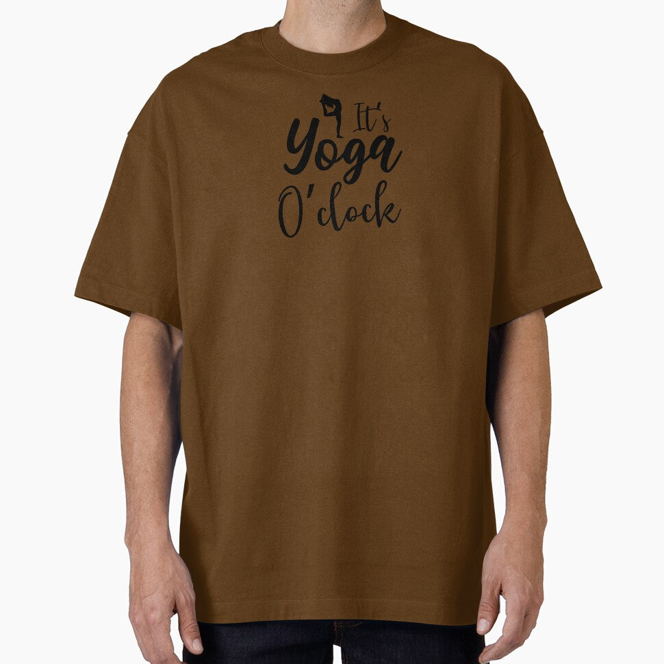 Yoga Saying Its Yoga O' Clock Motivational Quote by SoccaTamam