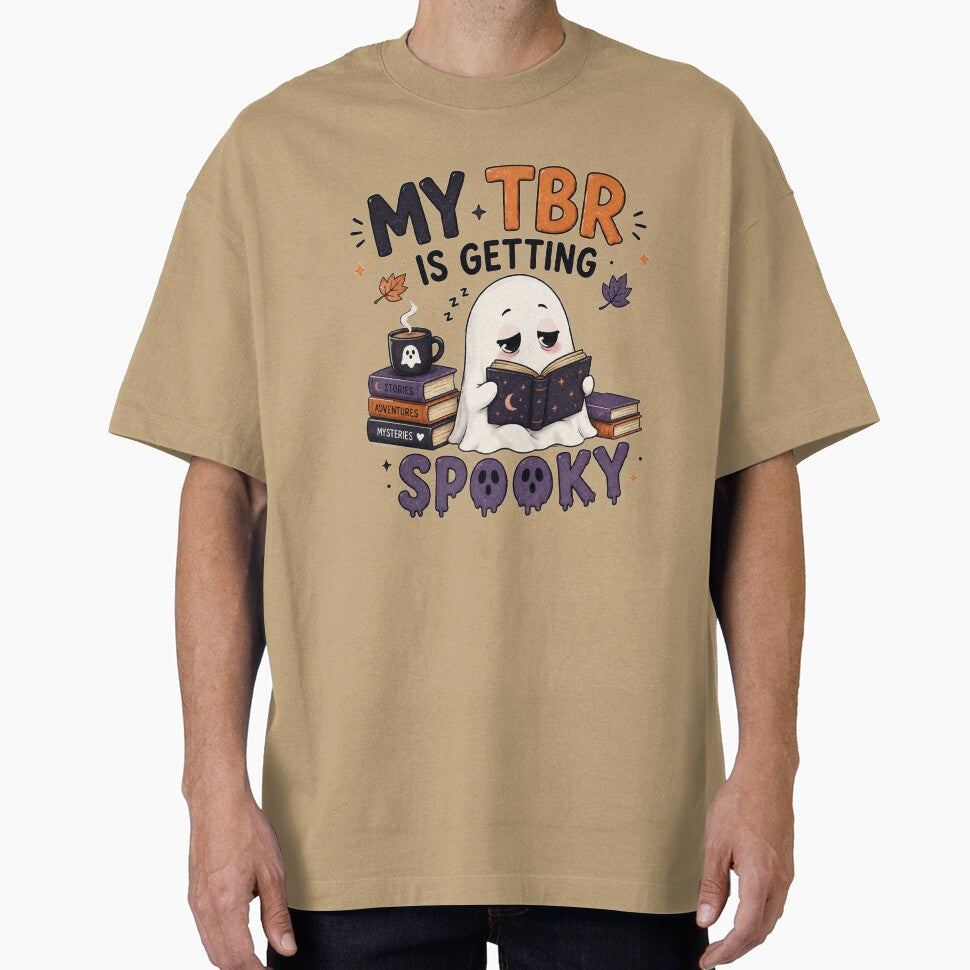 My TBR Is Getting Spooky – Funny Book Lover Ghost Halloween Shirt by youcefben48
