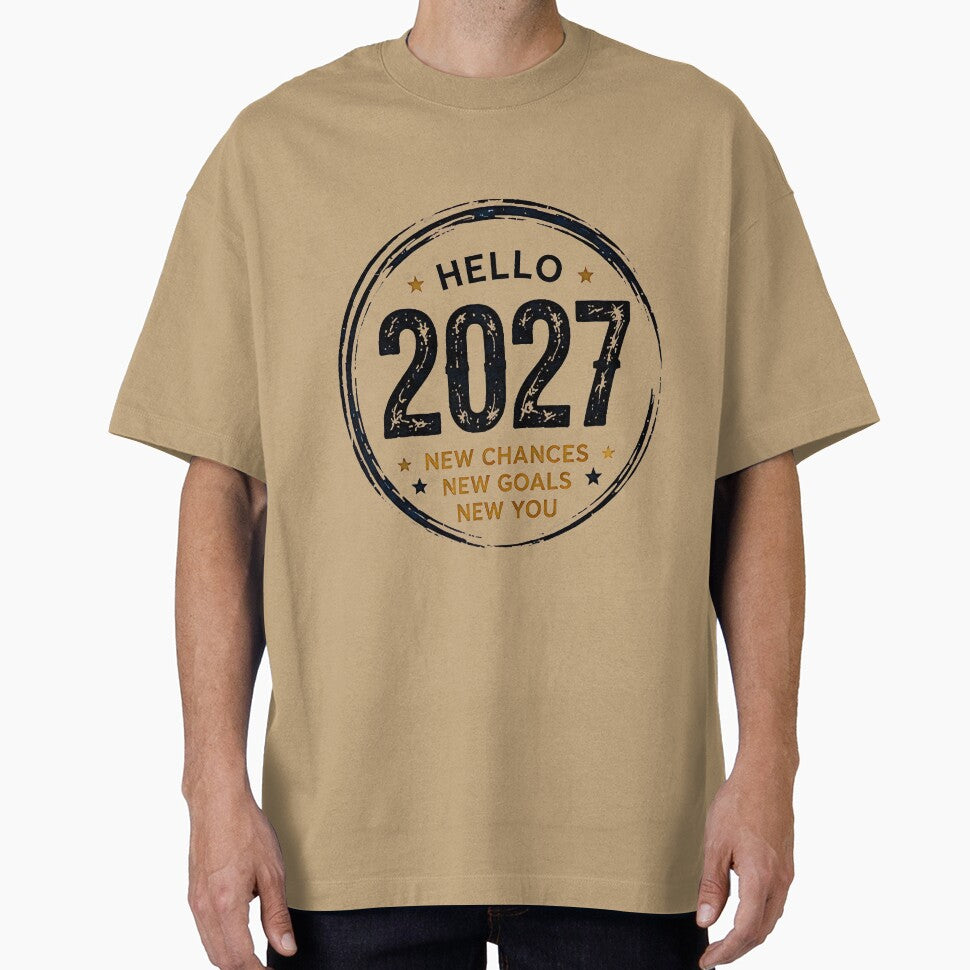 Hello 2027 New Chances New Goals T-Shirt by DealNest