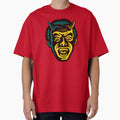 Vintage creepy, scary, horror, spooky, monster, devil face halloween by artomazo