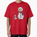 Snowman Family Vector Graphic Art For Christmas by Cre8iveSkill