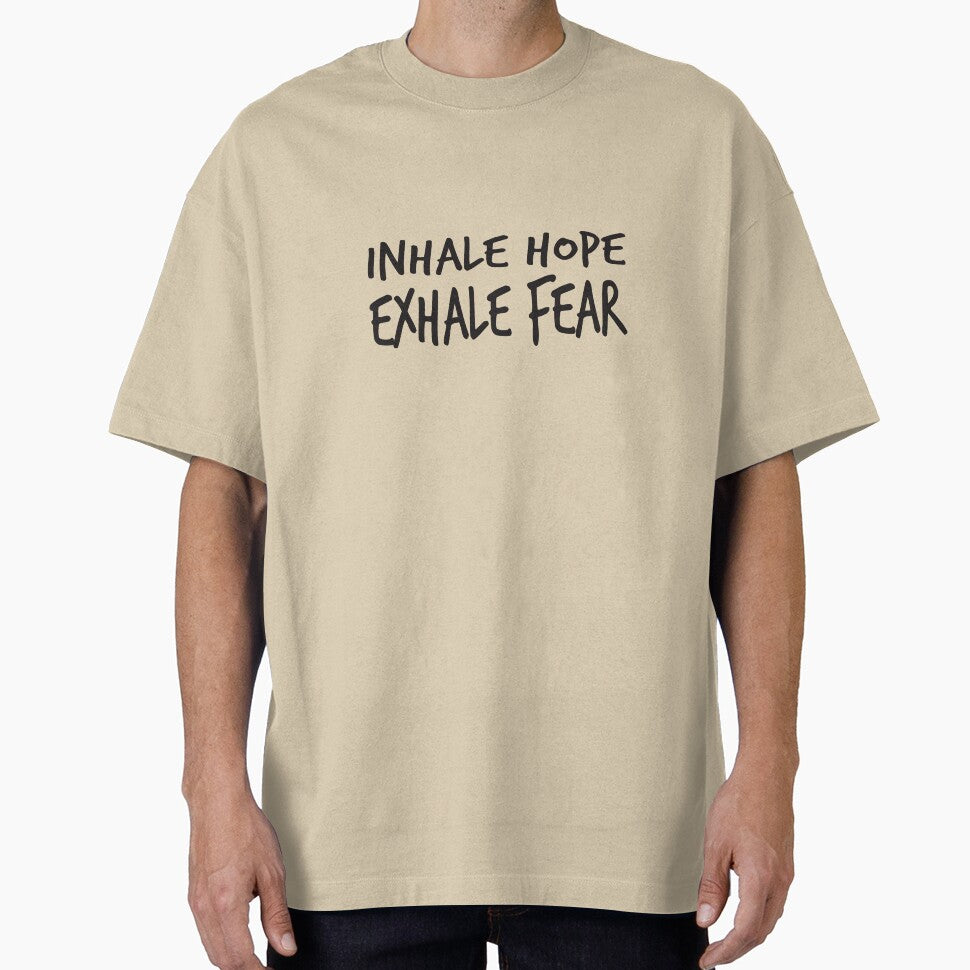 yoga saying - inhale hope exhale fear by LioPart