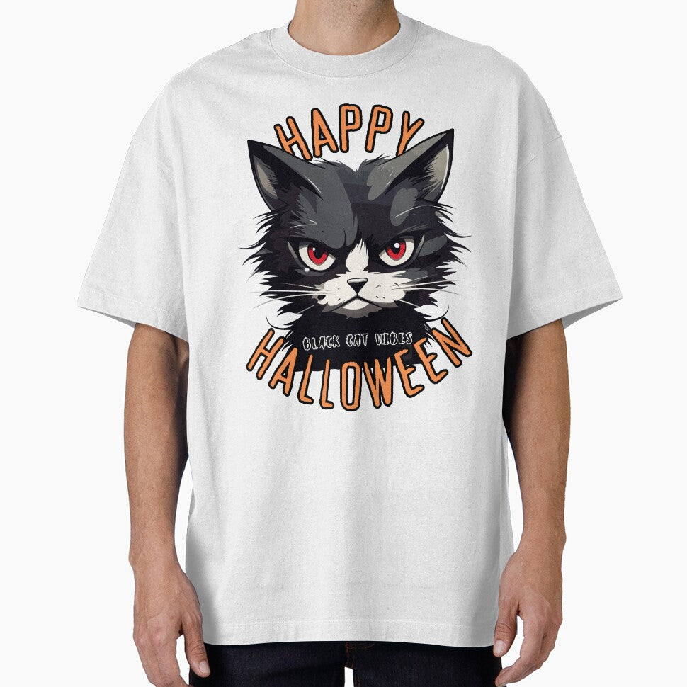Happy Halloween Black Cat Vibes by Uniquely Yours