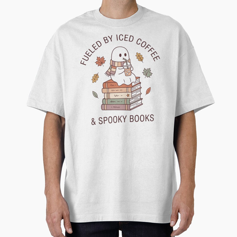 Fueled by Iced Coffee and Spooky Books Fall Aesthetic by ThreadLogicCo