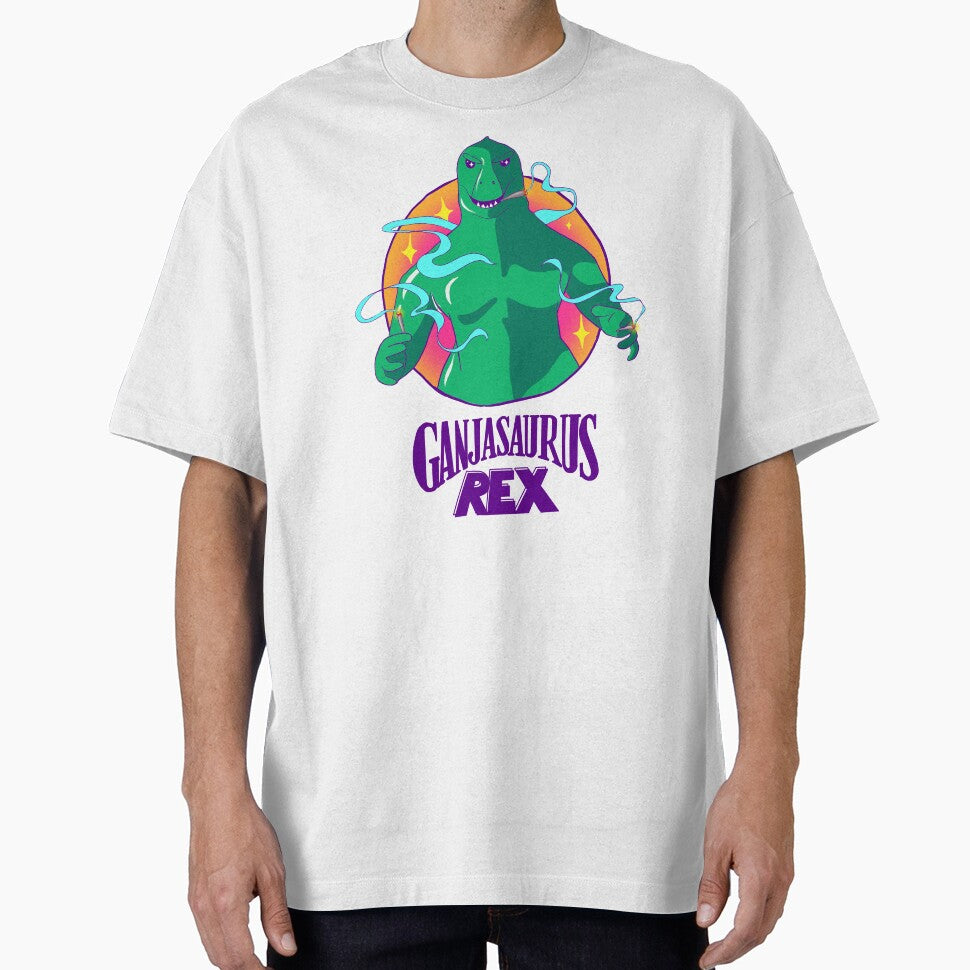 Ganjasaurus Rex in colour! Vaporwave 80s sparkle design! by elflovesyou