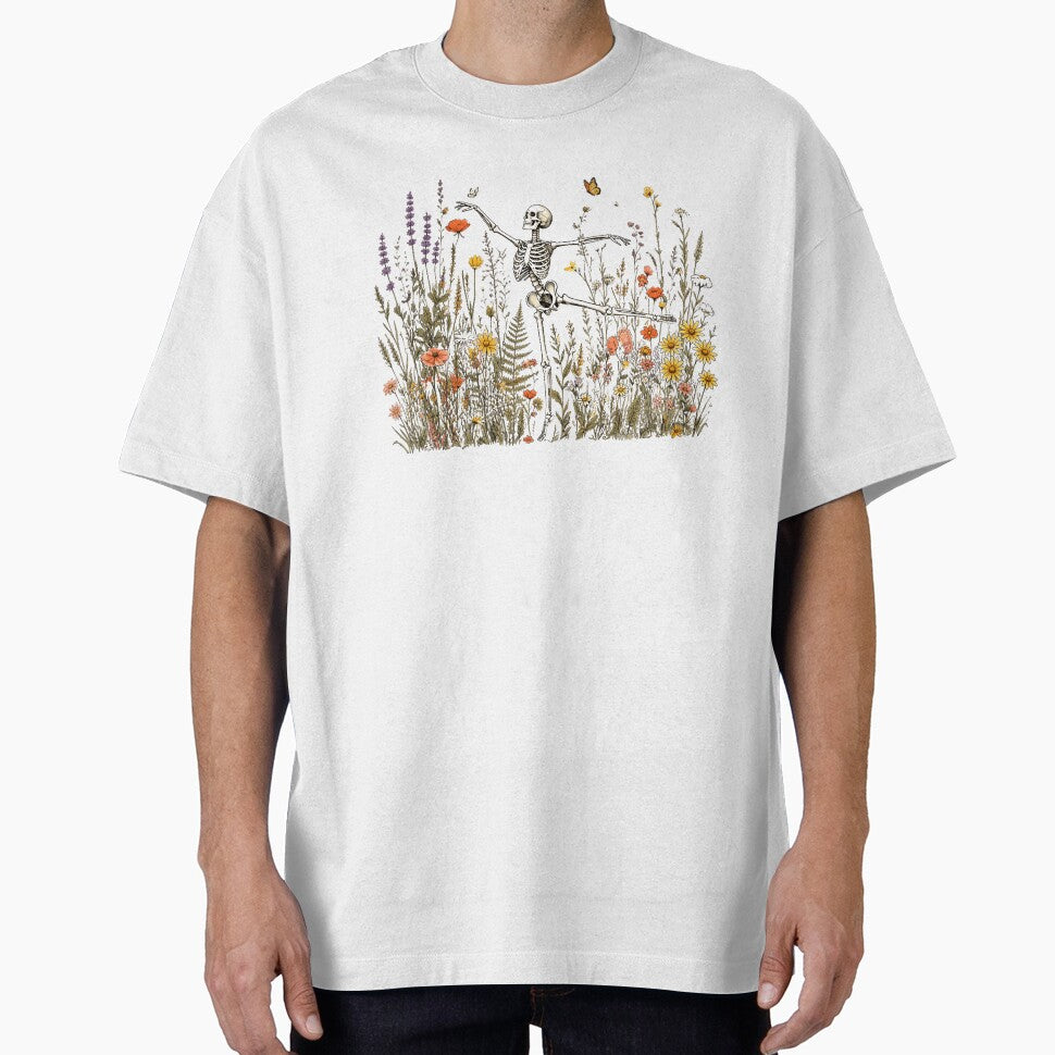 Skeleton Wildflower Meadow Botanical by Moizento