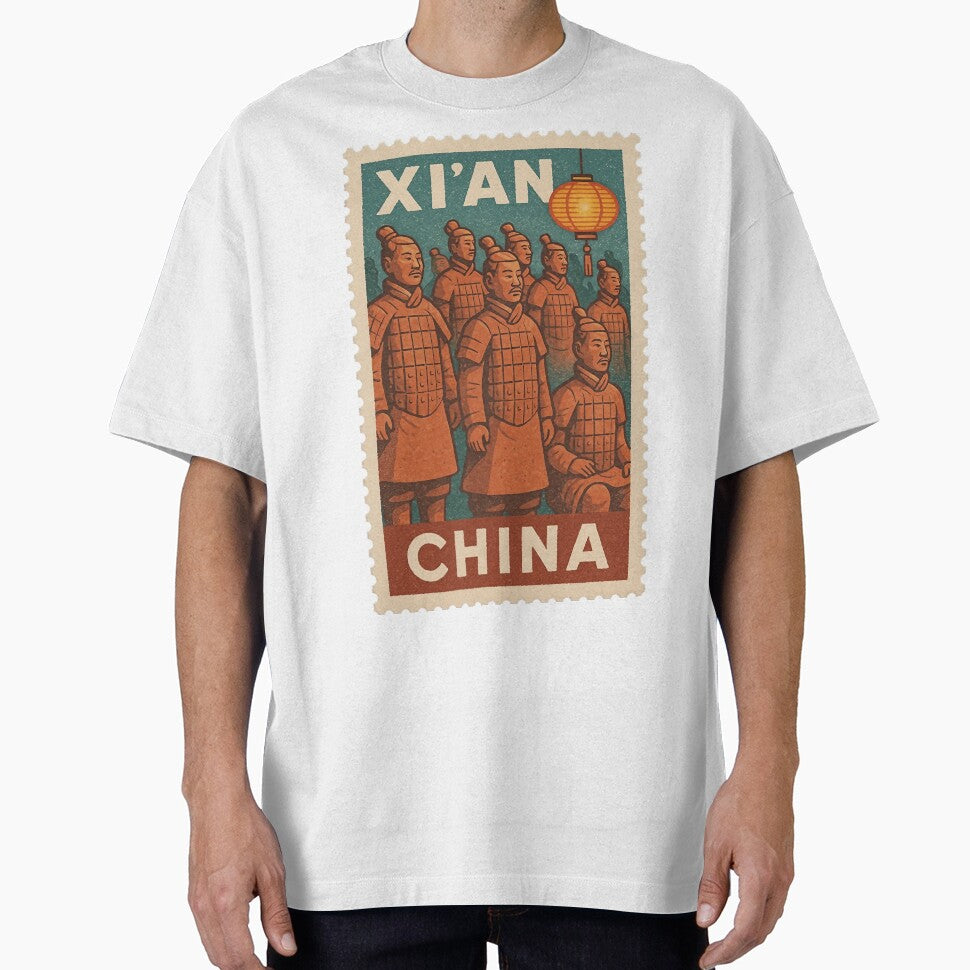 Authentic Vintage Xi'an China Stamp | Classic Asian Travel Postage | Retro Collectible Stamp Design | Historical Cultural Souvenir Illustration by PaintedPixels01