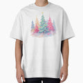 Pastel Christmas Tree Watercolor by RiffCoDesigns