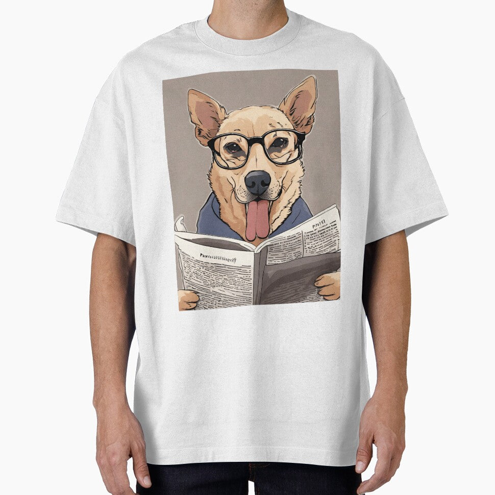 dog reading a newspaper by ASSNZA