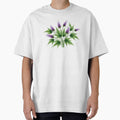 Purple Wildflower Botanical Watercolor by PixorStudio