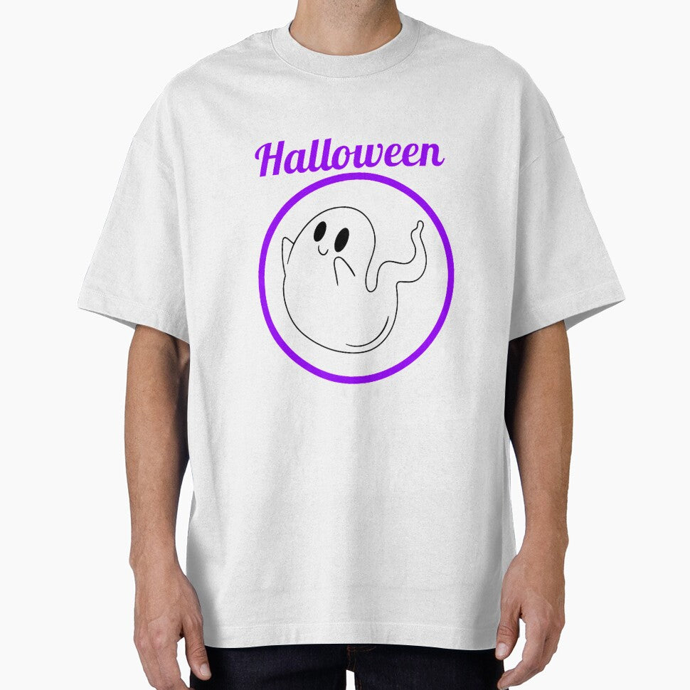 Halloween Trick or Treat Happy Ghost by Sloganifi