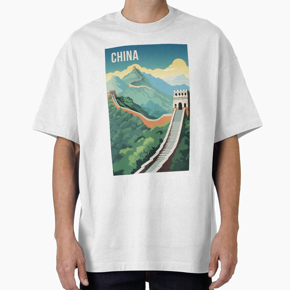 Great Wall of China - China Vintage Travel Poster Retro by artra-shop