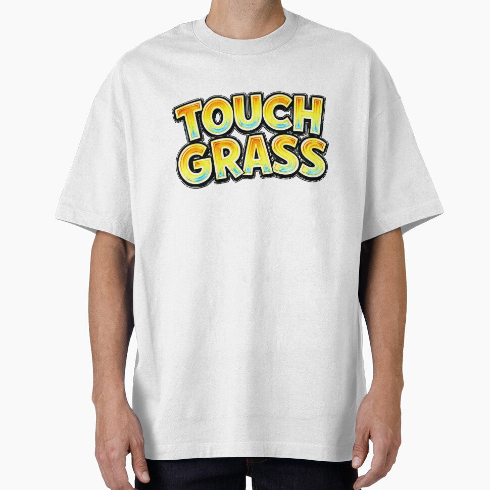 TOUCH GRASS Funny Meme Typography by Mac Sketches