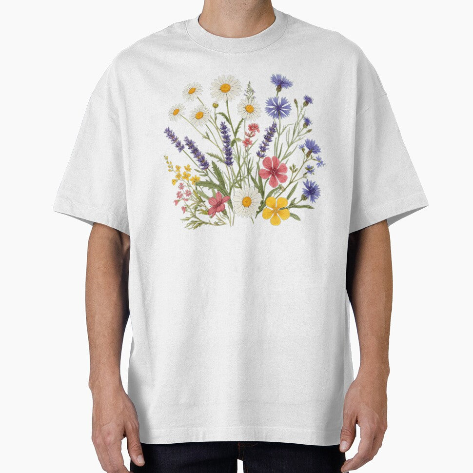Wildflower Bouquet Watercolor Floral Art by K-vino
