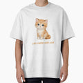 Cute Watercolor Orange Tabby Kitten - Life is Better with a Cat by AliKwStore