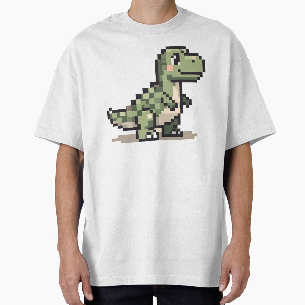 Cute Pixel Dinosaur – Retro 8-Bit Dino Pixel Art by onlin3boutiqu3