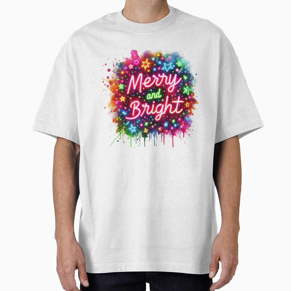 Christmas,Neon ,Merry and Bright by deniz kaya