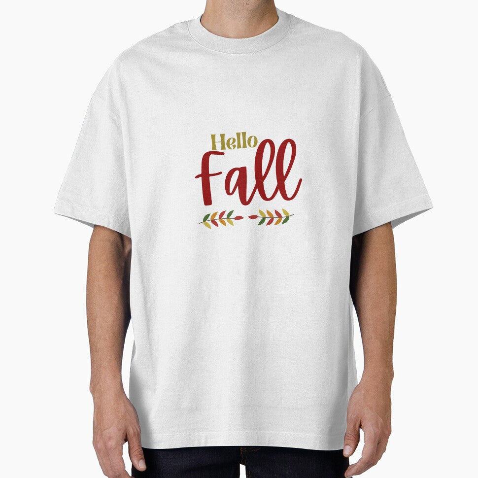 Hello Fall Autumn Leaves Graphic by HBDStudio
