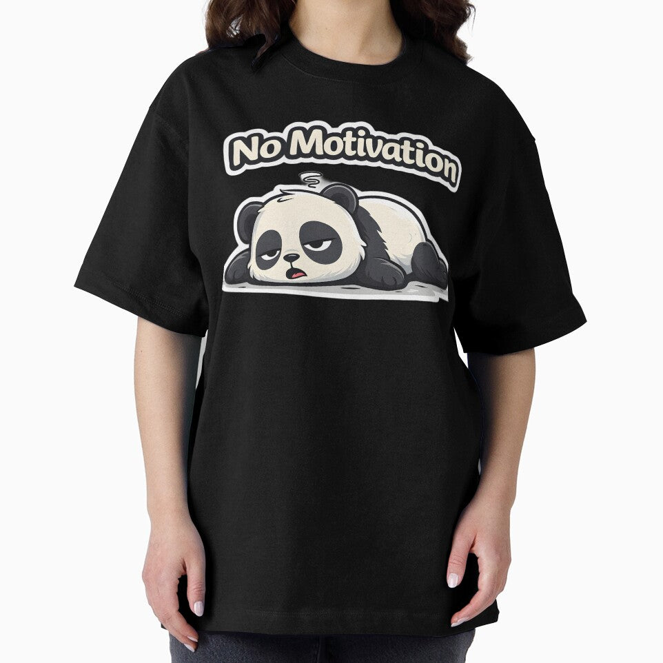 No Motivation Panda | Cute Lazy Panda Sticker by TheLazyVibe