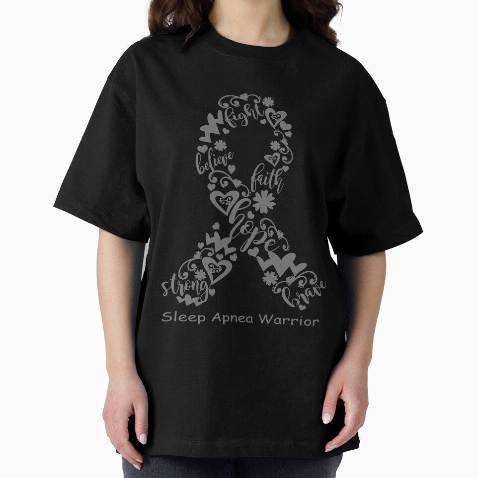 Sleep Apnea Warrior - Sleep Apnea Ribbon Strong Hope Believe Fight Faith Brave by CansellBar