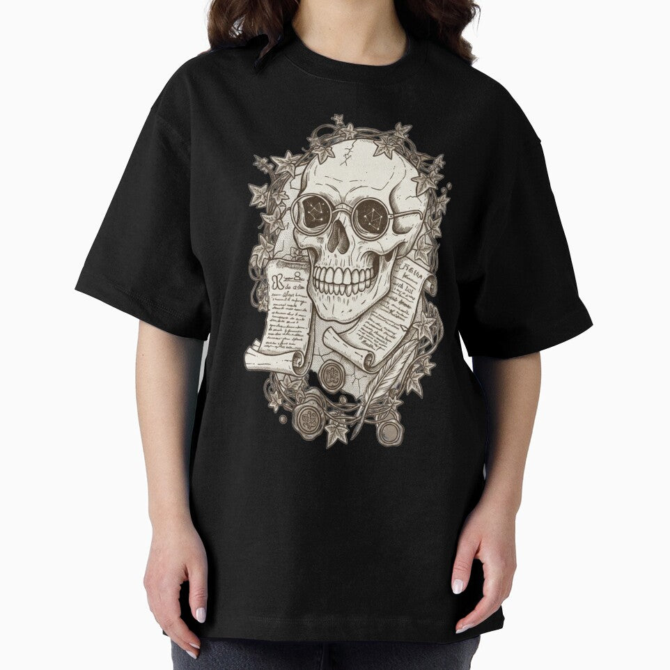 dark academia skull by All-N-All-2