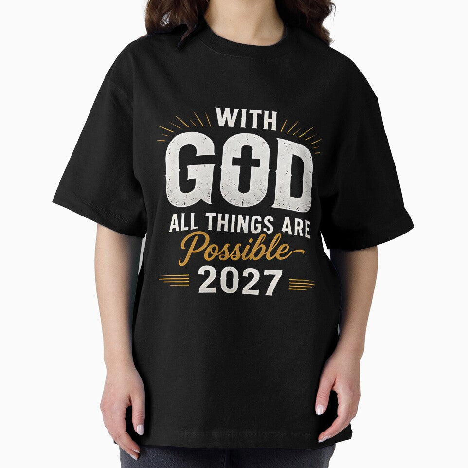 With God All Things Are Possible 2027 Inspirational Christian Quote by DealNest