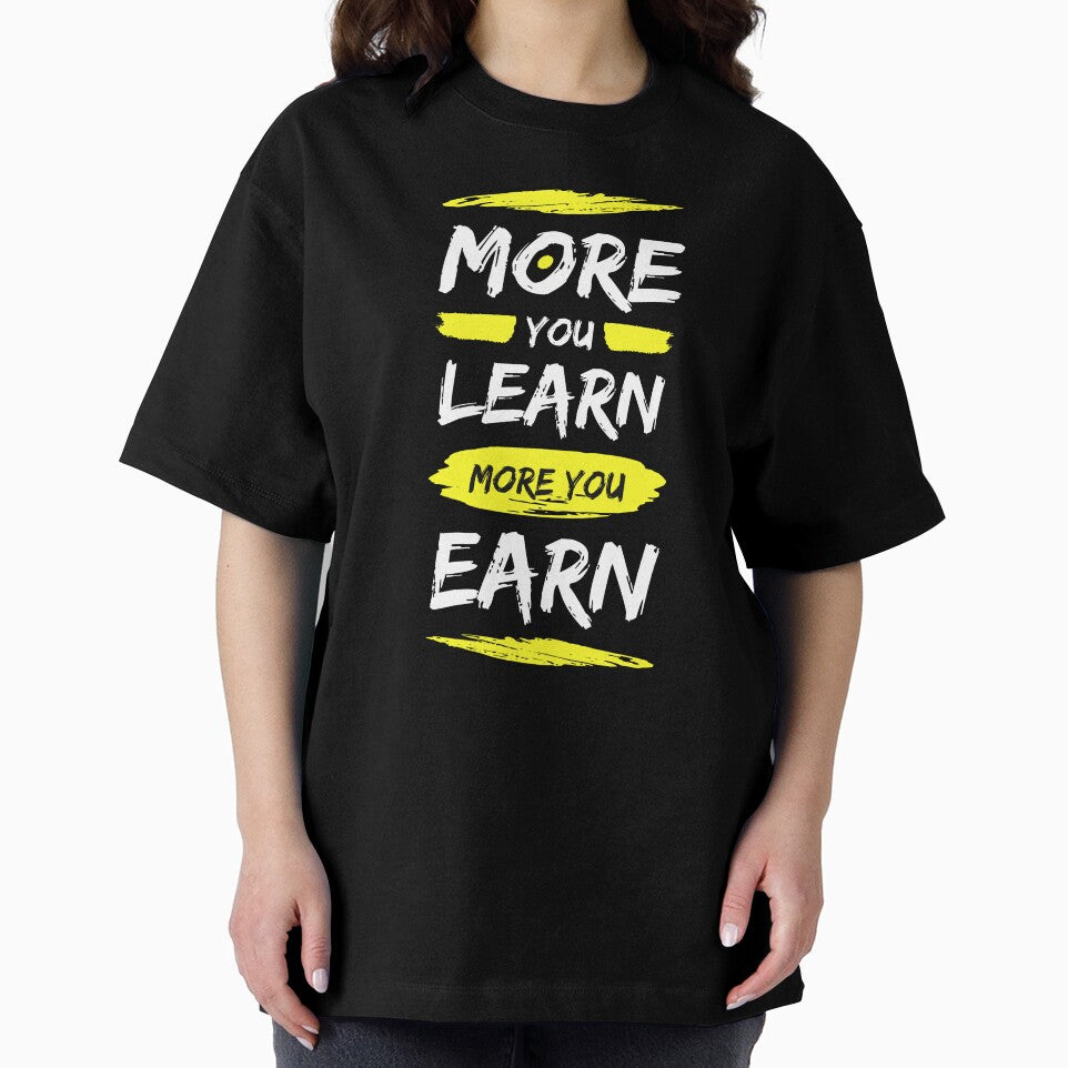 More You Learn More You Earn - Motivational Quote by Zirrko