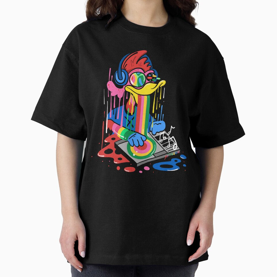 Trippy Rainbow DJ DUCK by MS WEARER