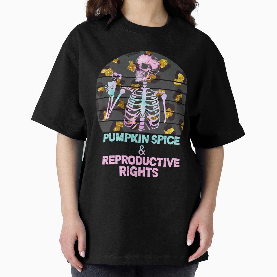 Cheetah Pumpkin spice and reproductive rights feminists leopard pastel skull Halloween - men/kids/ women / Halloween feminists rights by Designs Of all kinds