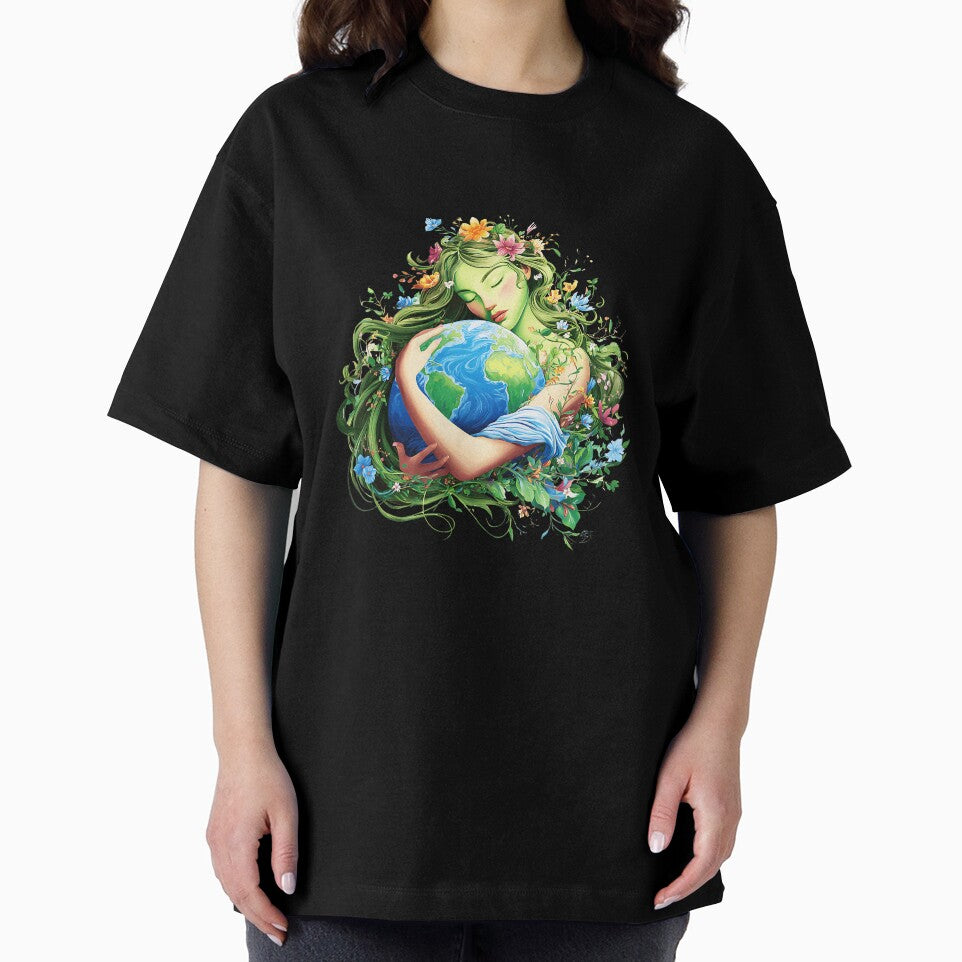 Mother Earth Nature Goddess Protect The Planet Design by zamiokaline
