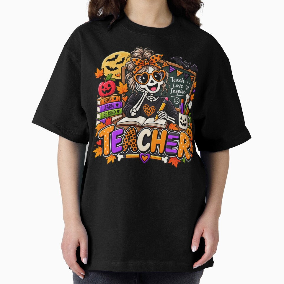 Skeleton Teacher Halloween Gift Cute Classroom Style by Corvoria