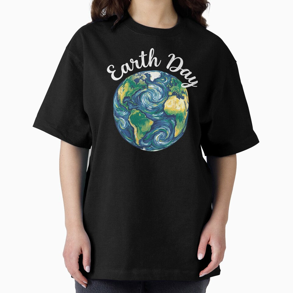 Van Gogh Style Earth Day Starry Night Painterly Planet by chattsuede