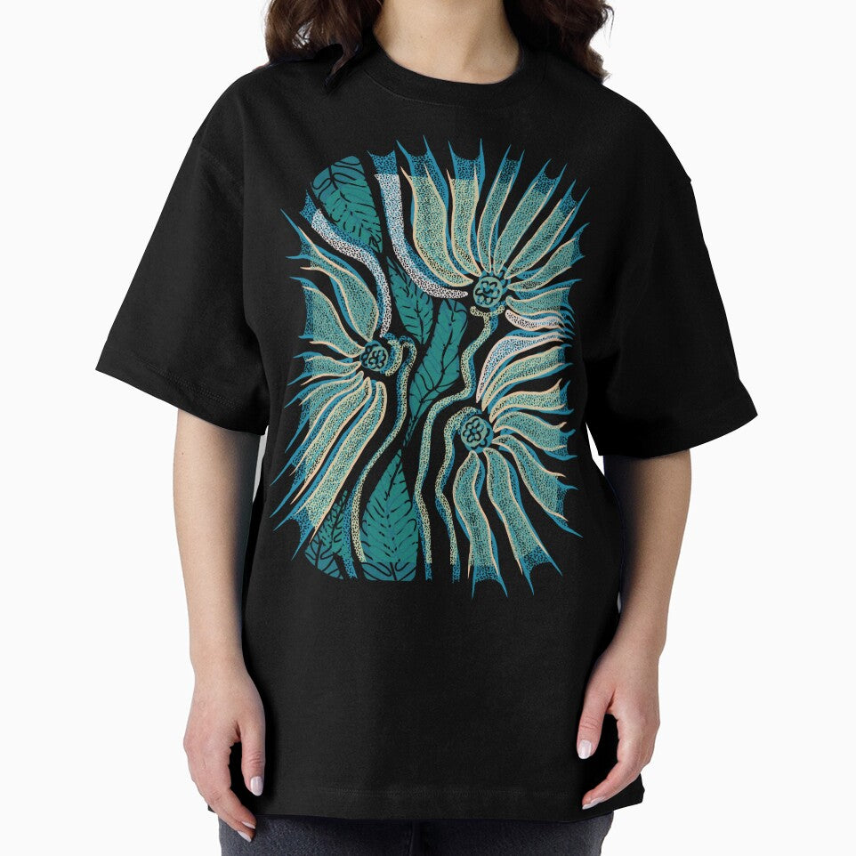 Abstract graphic floral design by MeadowsAndInk