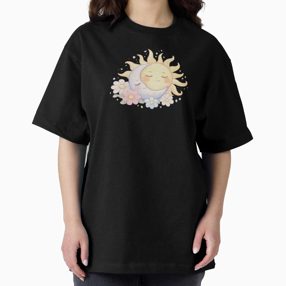 Sun & Moon Harmony – Cute Celestial Art by TrendlyStudio
