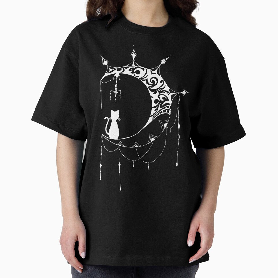 MOON  AND CAT, Dream filter,  Waning moon by NNAANN