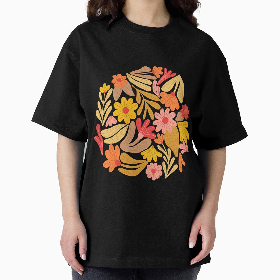 Bright happy flowers in brown and yellow by Illustrated by Nat