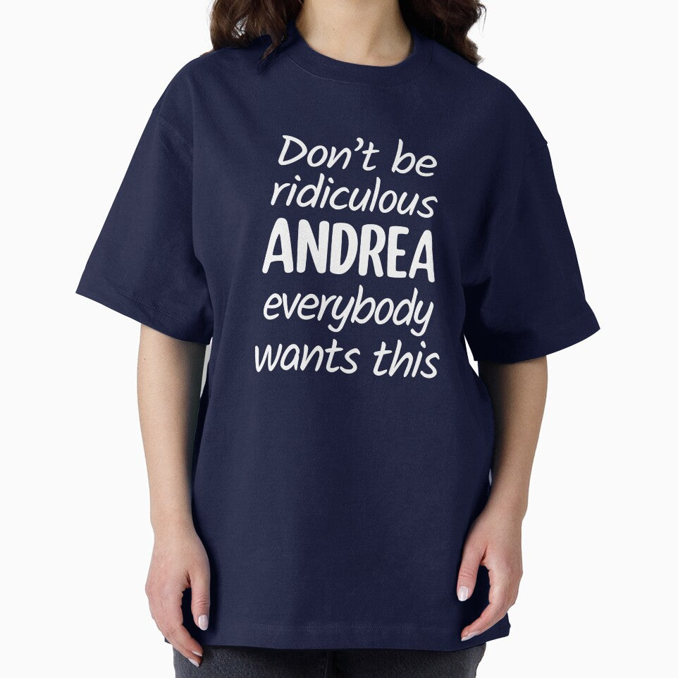 Don't Be Ridiculous Andrea, Everybody Wants This - Viral Meme (Blue BG) by FilipeFerreira
