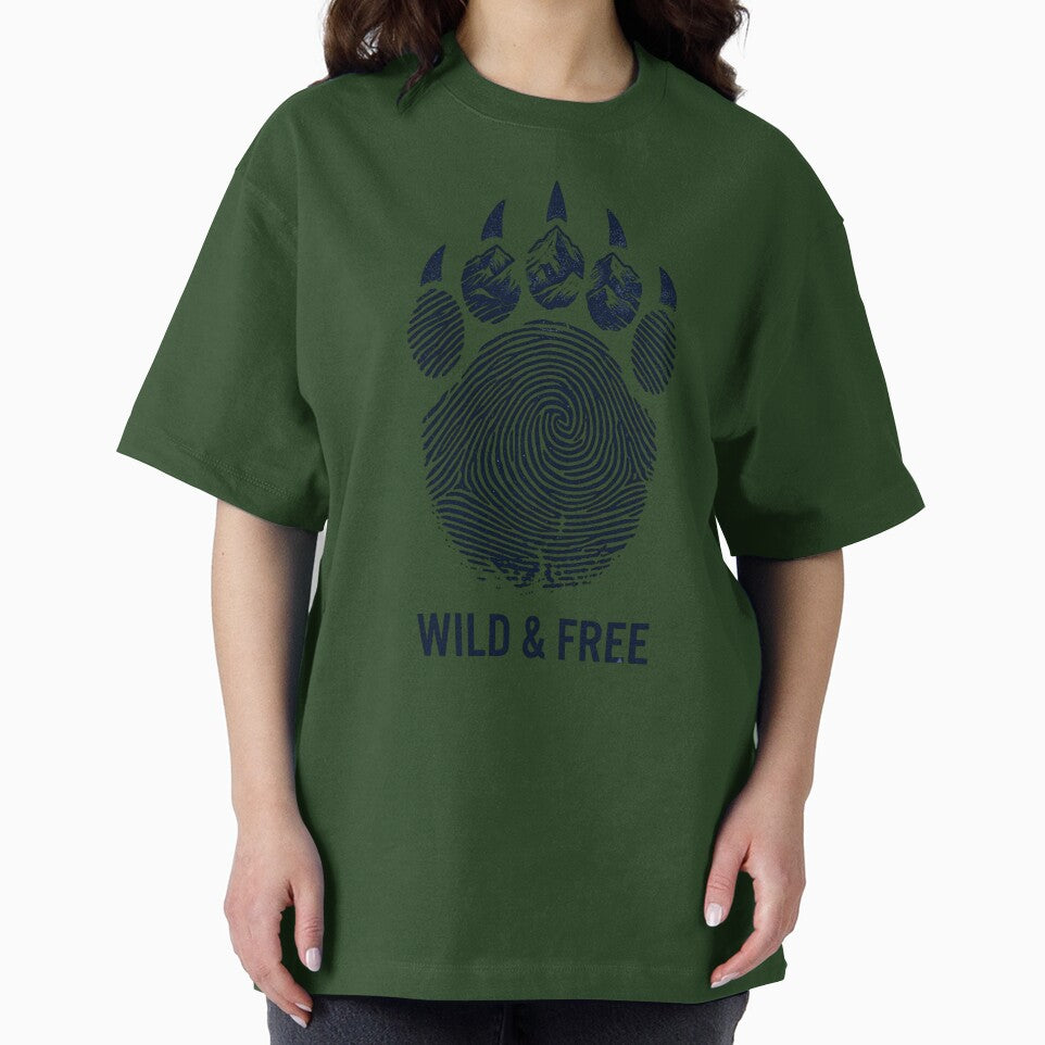 Wild & Free Mountain Bear Paw Print by Gabe1983