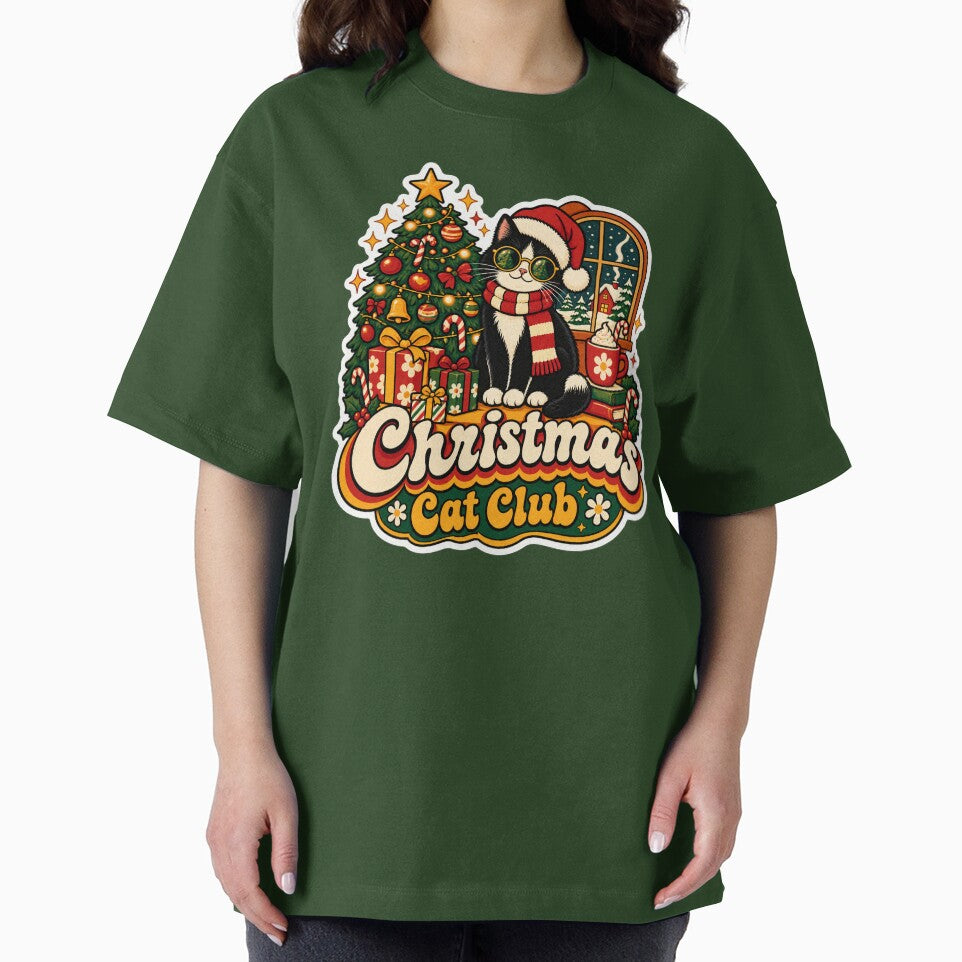 Retro Christmas Cat Club 70s Holiday by Retro Whiskers