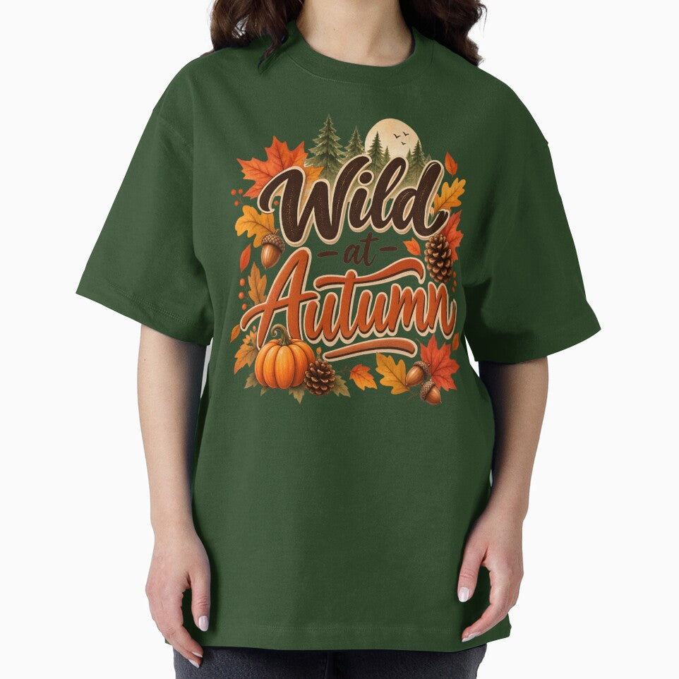 Wild at Autumn – Cozy Fall Forest & Pumpkin Design by blankTeeShirt