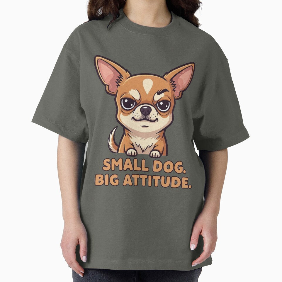 Grumpy Chihuahua Dog with Attitude by JonelleTshirts