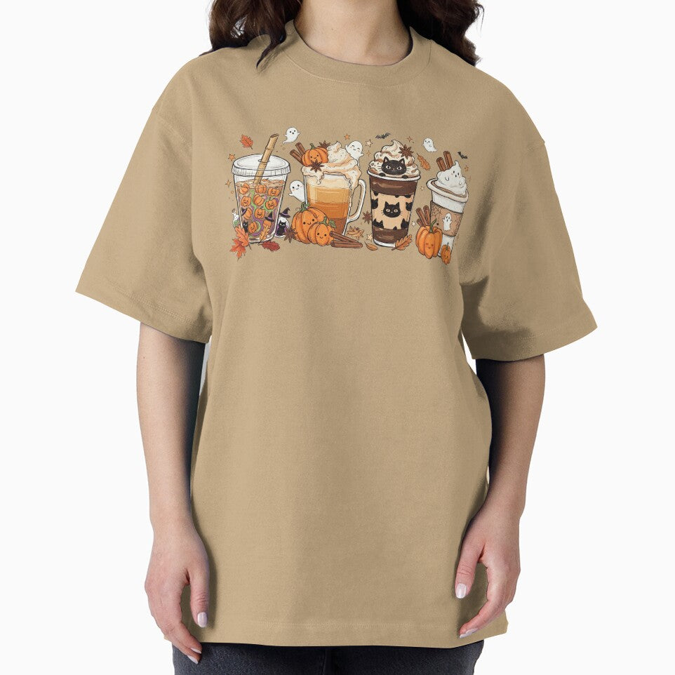 Fall Coffee Pumpkin Spice Sweatshirt Cute Autumn Coffee Lover Sweater by LessIsLoud