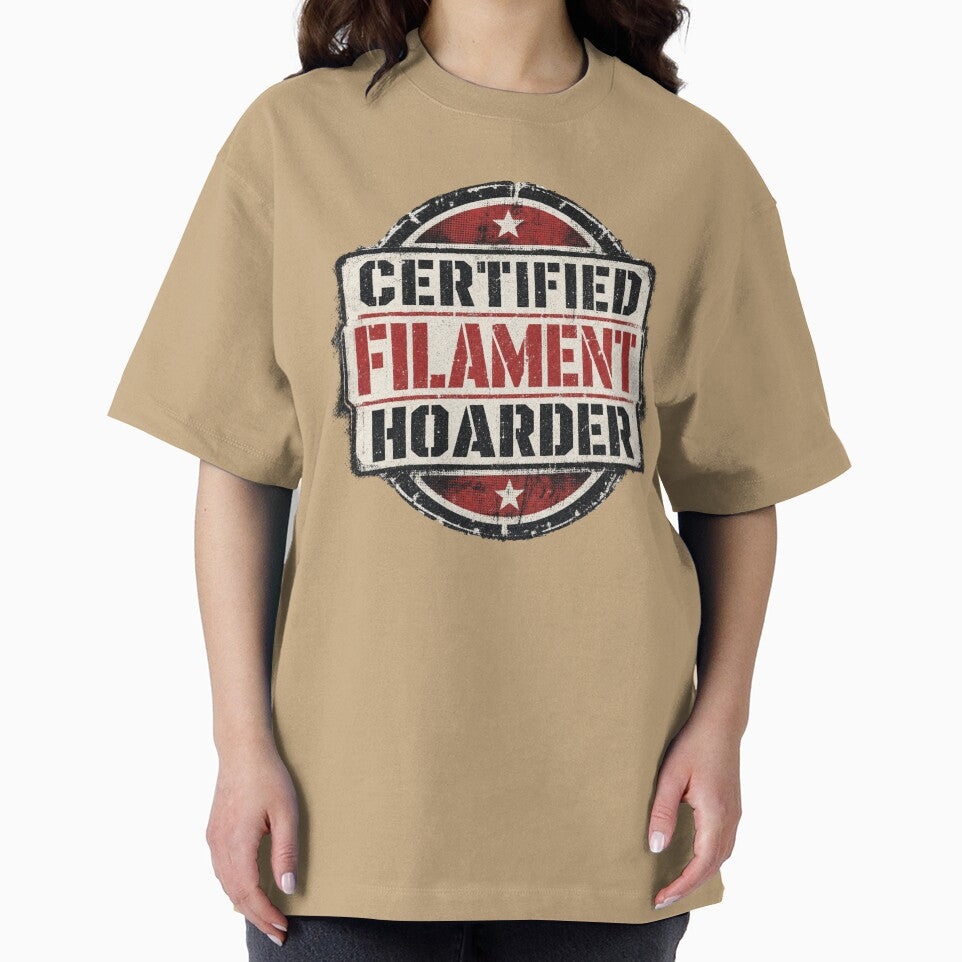 Certified Filament Hoarder - Vintage Stamp 3D Printing Design by RoughPrint