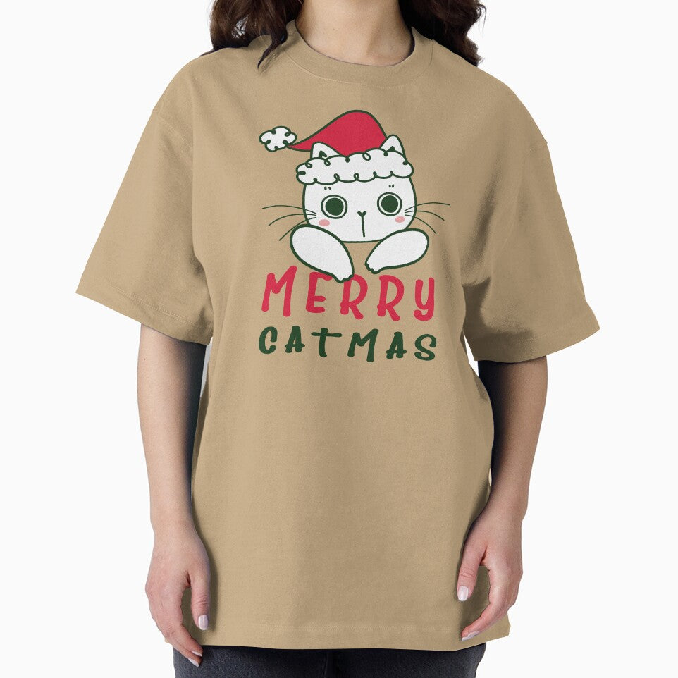 A Merry Christmas kitty cat Santa cat.  Cute ‘Merry Catmas’, funny gifts for cat lovers, cat owners and Christmas Enthusiasts by haRexia