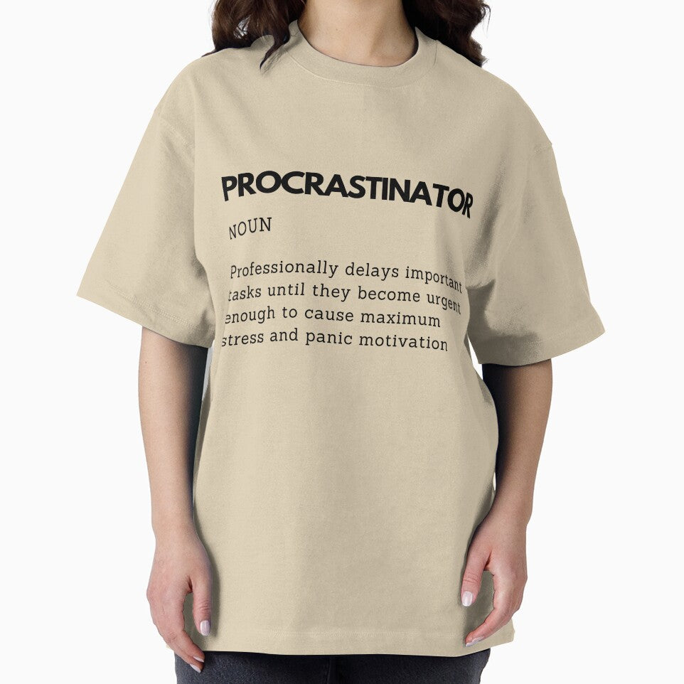 Professional Last Minute Procrastinator Definition by PakoArtStudio